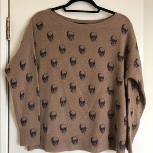 Cashmere skull sweater
